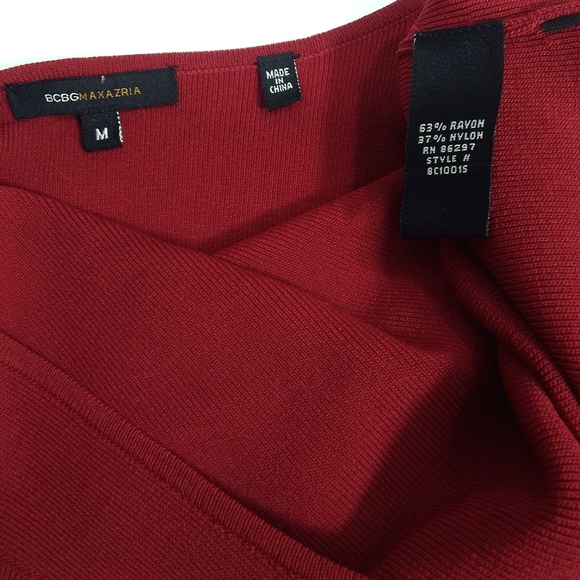 BCBG Maxazria Deep Red Sleeveless Knit Top - Picture 9 of 9